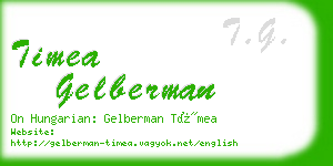 timea gelberman business card